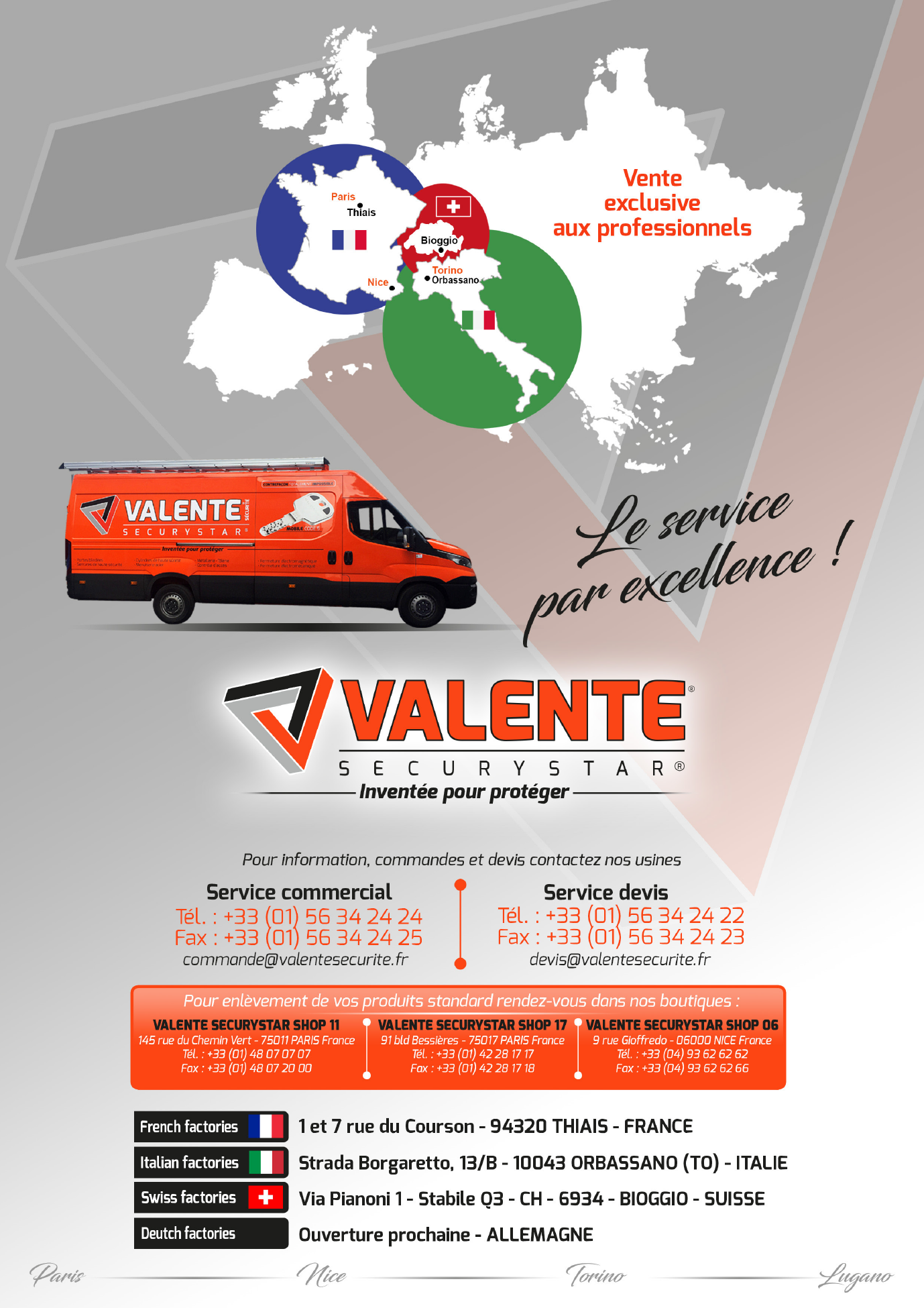 informations générales Valente Securystar informations générales Valente Securystar